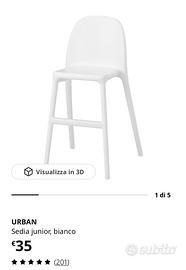 Sedia sgabello per bambini