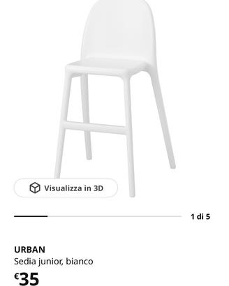 Sedia sgabello per bambini