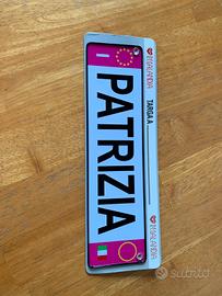 Targa con nome "Patrizia"