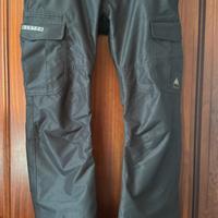 Burton pantalone cargo nero taglia M - snowboard