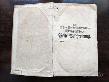 Resoconti di viaggio di Tavernier e Spon, 1681