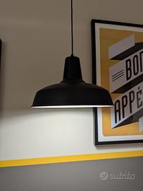 Lampada a sospensione nero vintage Moby