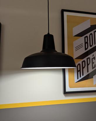 Lampada a sospensione nero vintage Moby