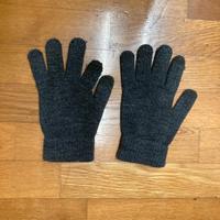 Guanti in lana grigi