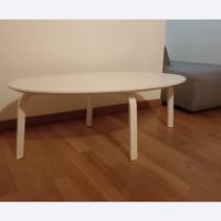 Tavolo in legno laccato bianco