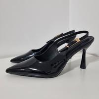 Décolleté slingback nere vernice n.42 – Nuove