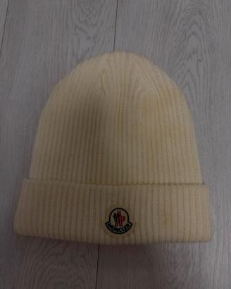 Cappello moncler taglia unica colore bianco nuovo