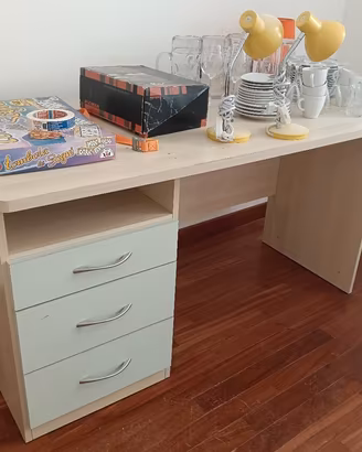 Scrivania in legno L. 110cm
