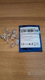 10 lampadine led T10 W5W 12V 6000K bianca.