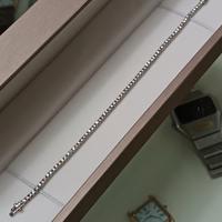 Bracciale tennis Oro Bianco 18kt e diamanti