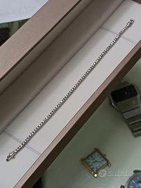 Bracciale tennis Oro Bianco 18kt e diamanti