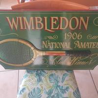 Insegna tennis wimbledon antico rarissima