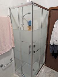 Box doccia in cristallo 70 x 90 ante scorrevoli