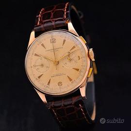 Chronographe Suisse 50s 18kt rose gold 37mm manual