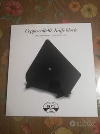 Espositore Ceppo Nero Coltelleria Berti Compendio 