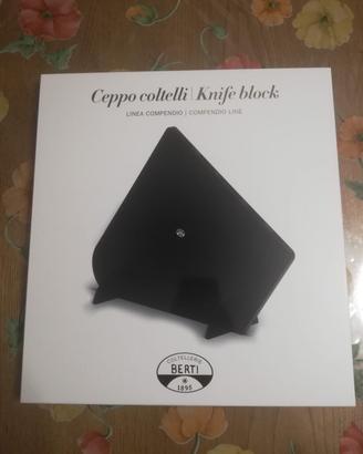 Espositore Ceppo Nero Coltelleria Berti Compendio 