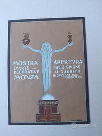 MONZA BOZZETTO ORIGINALE PER CARTOLINA O MANIFESTO