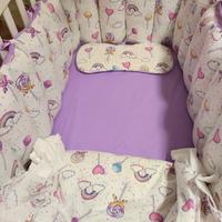 Set lettino completo con cuscino