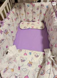 Set lettino completo con cuscino