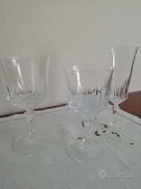 Servizio di 18 bicchieri vintage in cristallo RCR