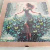 quadro donna in verde 