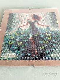 quadro donna in verde 