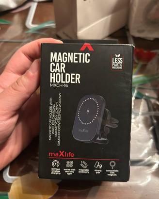 Supporto per auto con ricarica wireless per iphone