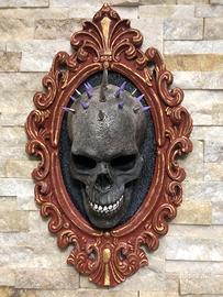 QUADRO SCULTURA STILE GOTICO 44 CM '' SKULL ''
