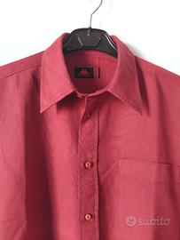 Camicia classica maniche lunghe bordeaux Kappa
