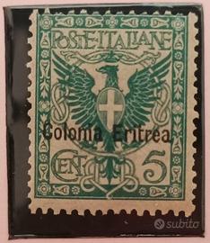 francobollo Colonia Eritrea 1903 5 centesimi
