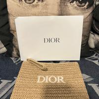 Pochette clutch Dior paglia