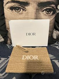 Pochette clutch Dior paglia