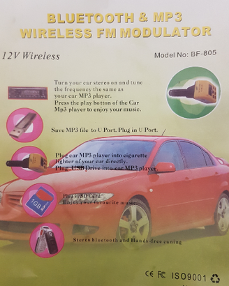 Bluetooth e MP3 wireless