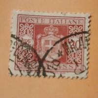 Regno 1934 - stemma con fasci- segnatassa 20 lire