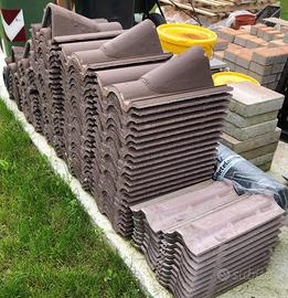 Tegole in cemento e coppo di Francia