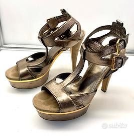 GUCCI IMAN SANDALO PELLE ORO