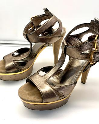 GUCCI IMAN SANDALO PELLE ORO