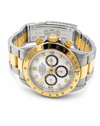 Rolex daytona 16523 bianco diamanti