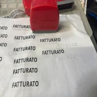 Timbri Fotosensibili con scritto fatturato