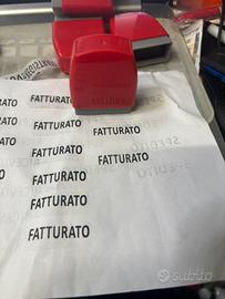 Timbri Fotosensibili con scritto fatturato