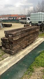 Traversine ferrovia con certificazione