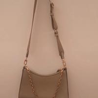 Mango - Borsa Beige a Tracolla con Catena