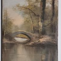 Dipinto a Olio su Tela "Bosco" -Wollinger - 30x40