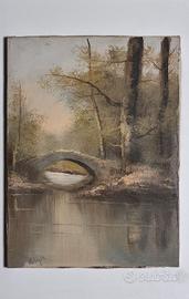 Dipinto a Olio su Tela "Bosco" -Wollinger - 30x40