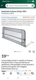 Barriera letto bambini