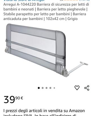 Barriera letto bambini