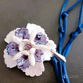 COLLANA CON PENDENTE IN CERAMICA CAPODIMONTE