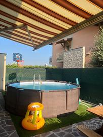 Piscina Bestway tonda con upgrade.