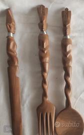 Set 3 mestoli vintage lavorati