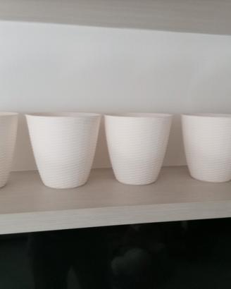 Portavasi 5pezzi Plastica Paglia Bama